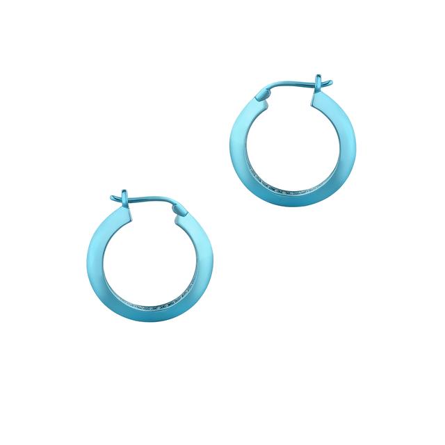 Kolczyki Blue Hoops Princess Club